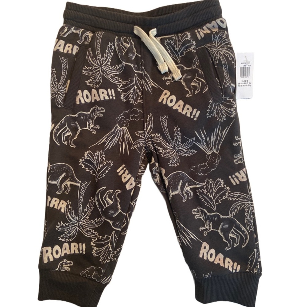 NWT - Old Navy Dinosaur Pants - Size 12-18 months